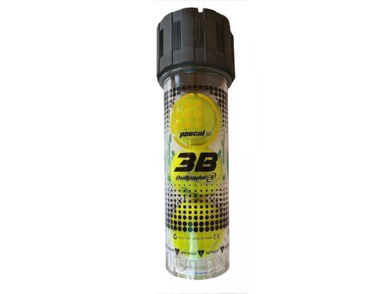 Presurizador para Pelotas de Pádel Bullpadel Pascal Box 3B/ Incluye Bomba Hinchadora/ Capacidad 3 uds