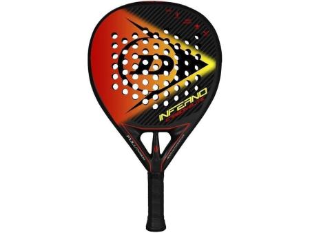 Pala de Pádel Dunlop Inferno Carbon Elite 2022/ Naranja y Amarilla