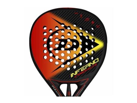 Pala de Pádel Dunlop Inferno Carbon Elite 2022/ Naranja y Amarilla