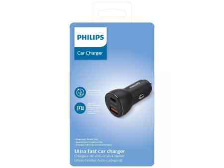 Cargador de Coche Philips DLP2521/ 2xUSB/ 36W