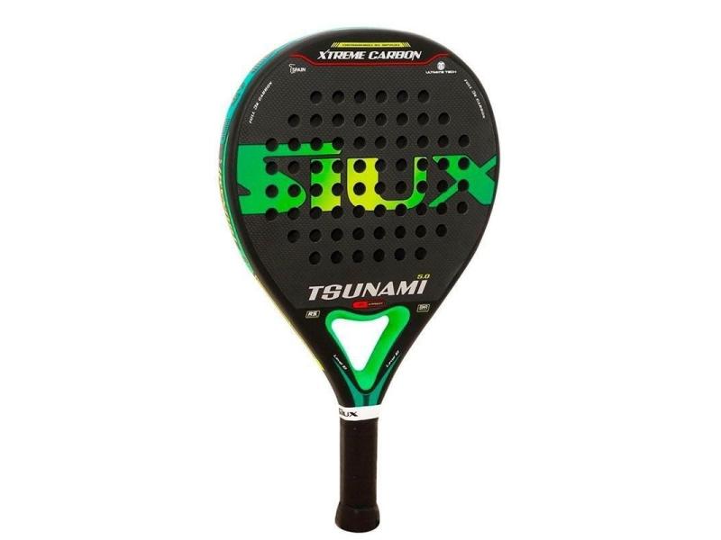 Pala de Pádel Siux Tsunami 5.0 3K/ Negra y Verde