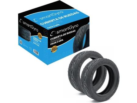 Pack 2 Cubiertas para Patines SmartGyro Tubeless SG27-320/ 10 x 2.75 - 6,5 Compatible con Speedway / Rockway y Crossover