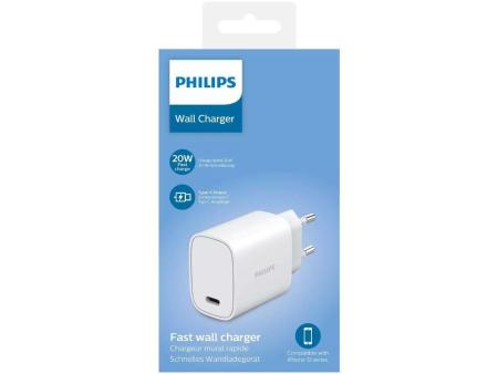 Cargador de Pared Philips DLP4329C/ 1xUSB Tipo-C/ 20W