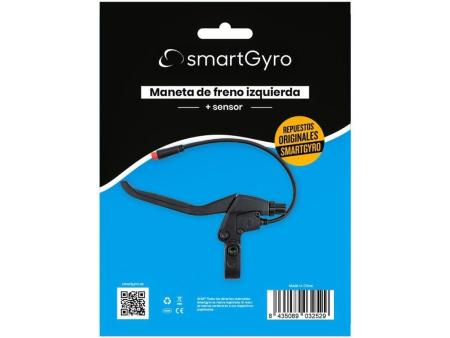 Maneta de Freno Izquierdo + Sensor para Patinete Eléctrico SmartGyro PP27-081/ Compatible con Speedway / Rockway y Crossover