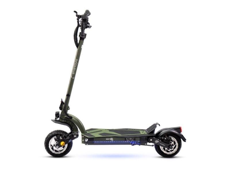 Patinete Eléctrico SmartGyro Raptor Certificado/ Motor 1000W/ Ruedas 10'/ 25km/h /Autonomía 70km/ Army