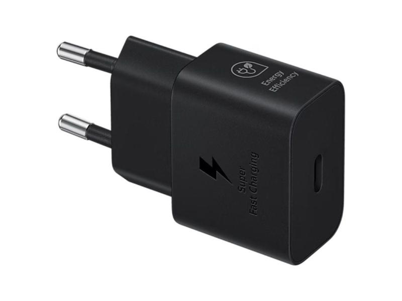 Cargador de Pared Samsung EP-T2510NBEGEU/ 1xUSB Tipo-C/ 25W