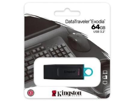 Pendrive 64GB Kingston DataTraveler Exodia USB 3.2