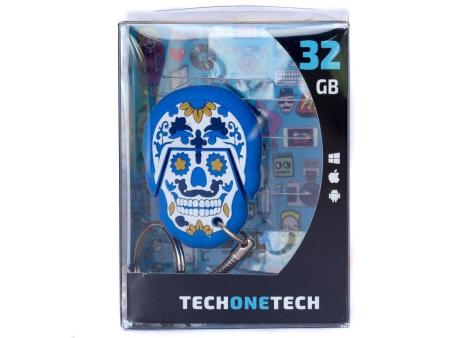 Pendrive 32GB Tech One Tech Calavera Blue Monday USB 2.0