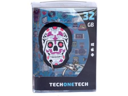 Pendrive 32GB Tech One Tech Calavera Pinky USB 2.0