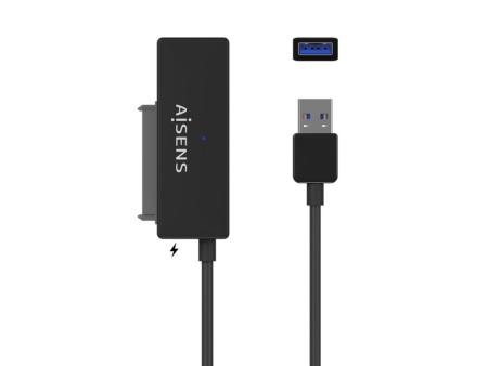 Adaptador para Discos Duros 2.5'/3.5' Aisens ASE-35A01B/ USB 3.0 - SATA/ con Alimentador