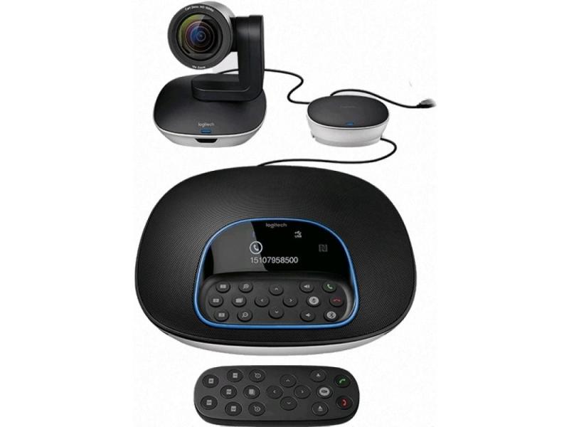 Sistema de  Videoconferencia Logitech Group/ Enfoque Automático/ Full HD