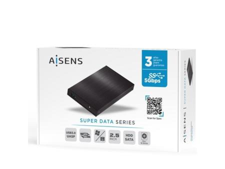 Caja Externa para Disco Duro de 2.5' Aisens ASE-2523B/ USB 3.0