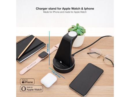 Base de Carga Inalámbrica para Apple Watch y iPhone TooQ TQCD02L