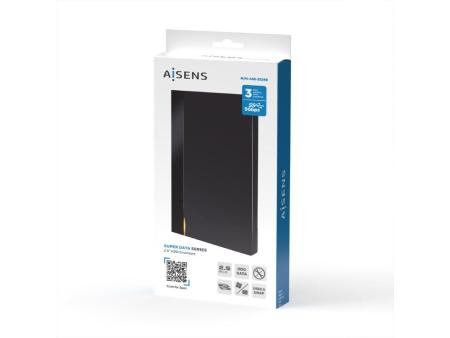 Caja Externa para Disco Duro de 2.5' Aisens ASE-2524B/ USB 3.1/ Sin tornillos