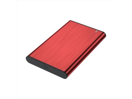 Caja Externa para Disco Duro de 2.5' Aisens ASE-2525RED/ USB 3.1/ Sin tornillos