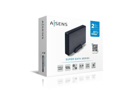 Caja Externa para Disco Duro de 3.5' Aisens ASE-3530B/ USB 3.1