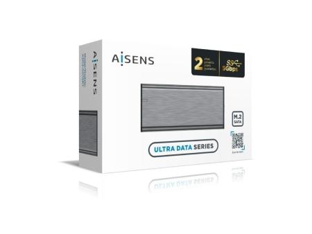 Caja Externa para Disco SSD M.2 SATA Aisens ASM2-007GRY/ USB 3.1 Gen1/ Sin Tornillos