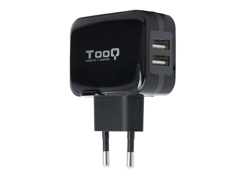 Cargador de Pared TooQ TQWC-1S02/ 2xUSB/ 17W