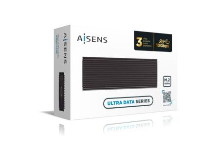 Caja Externa para Disco SSD M.2 NVMe Aisens ASM2-022B/ USB 3.2/ Sin tornillos