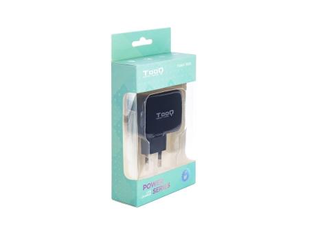 Cargador de Pared TooQ TQWC-1S02/ 2xUSB/ 17W