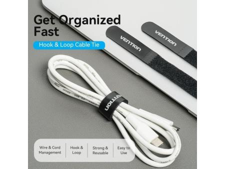 Tira Organizadora de Cables Vention KANB0-10/ 12cm/ Pack de 10