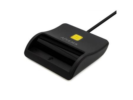 Lector de DNI USB Tipo-C Aisens ASCR-SN03C-BK/ Negro