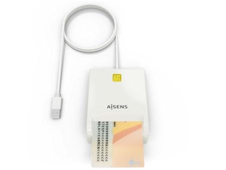 Lector de DNI y Tarjetas Aisens ASCR-SN07-W/ Blanco