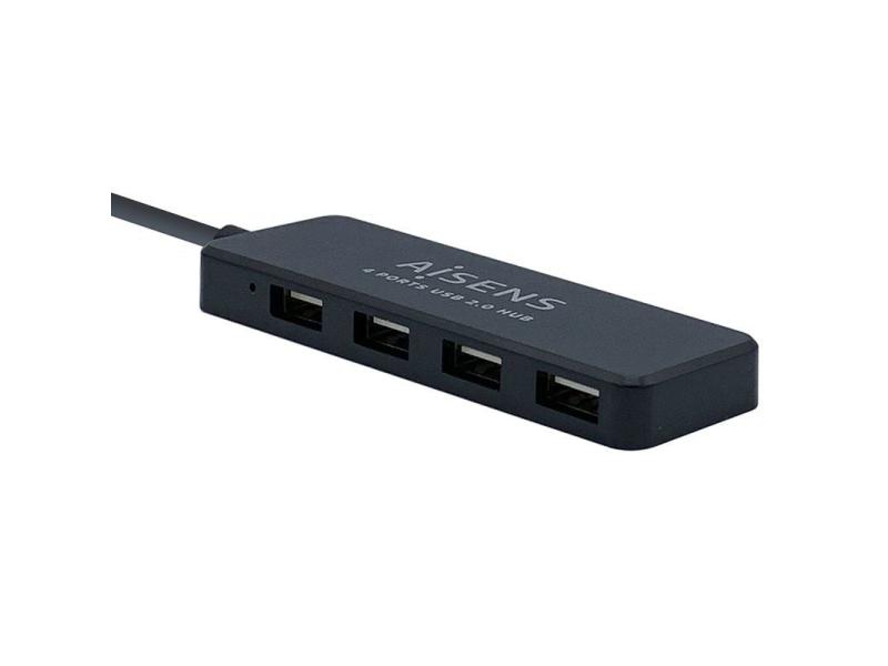 Hub USB 2.0 Aisens A104-0402/ 4xUSB