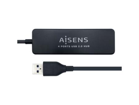 Hub USB 2.0 Aisens A104-0402/ 4xUSB