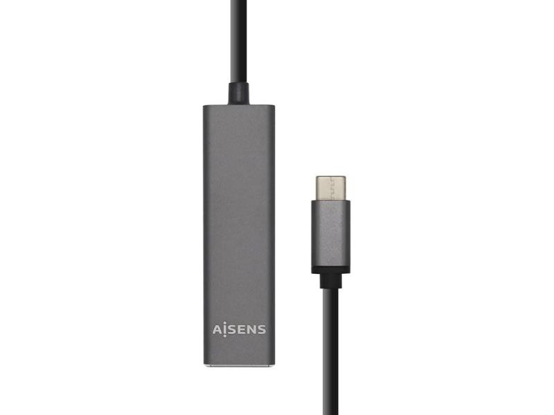 Hub USB Tipo-C Aisens A109-0403/ 4xUSB