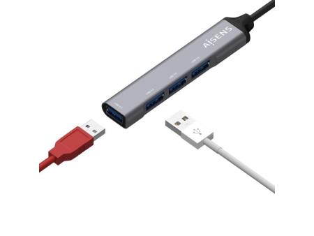 Hub USB Tipo-C Aisens A109-0541/ 4xUSB