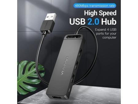 Hub USB 2.0 Vention CHMBF/ 4xUSB/ 1m