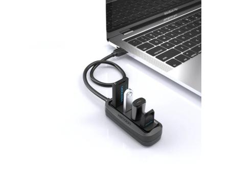 Hub USB Vention VAS-J43-B015/ 4xUSB/ 15cm