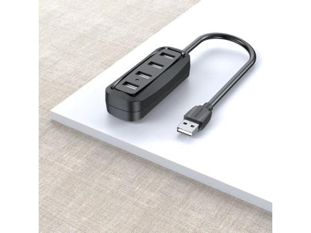 Hub USB Vention VAS-J43-B015/ 4xUSB/ 15cm