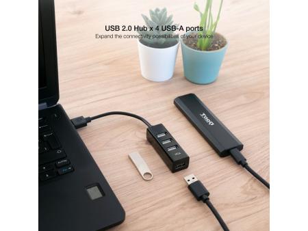 Hub USB 2.0 Nanocable 10.16.4404/ 4xUSB