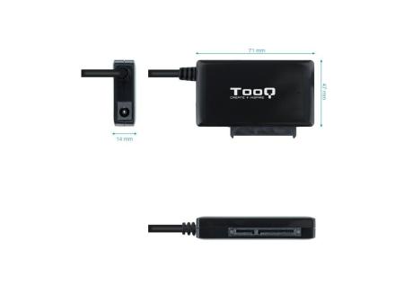 Adaptador para Discos Duros 2.5'/3.5' Tooq TQHDA-01A/ USB 3.0 Macho - SATA