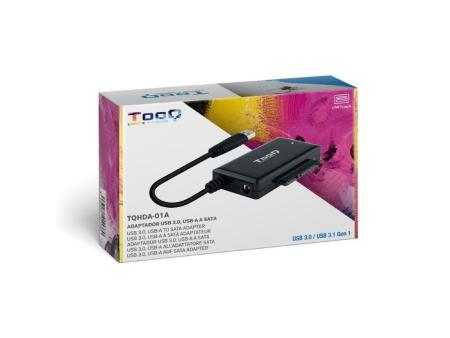 Adaptador para Discos Duros 2.5'/3.5' Tooq TQHDA-01A/ USB 3.0 Macho - SATA