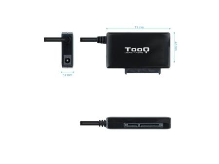 Adaptador para Discos Duros 2.5'/3.5' TooQ TQHDA-02C/ USB Tipo-C Macho - SATA