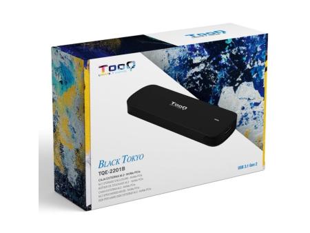 Caja Externa para Disco SSD M.2 NVMe TooQ TQE-2201B/ USB 3.1 Gen2/ Sin tornillos