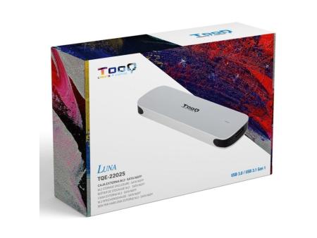 Caja Externa para Disco SSD M.2 NGFF TooQ TQE-2202S/ USB 3.1 Gen2/ Sin tornillos