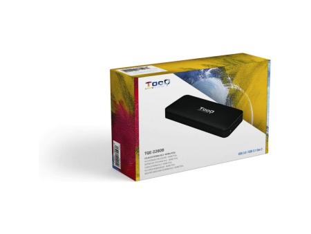 Caja Externa para Disco SSD M.2 NVMe TooQ TQE-2280B/ USB 3.1/ Sin tornillos