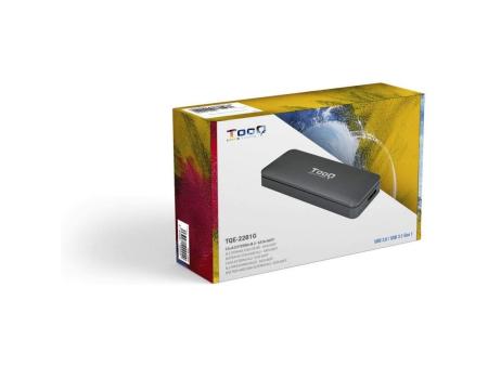 Caja Externa para Disco SSD M.2 SATA TooQ TQE-2281G/ USB 3.0/ Sin tornillos