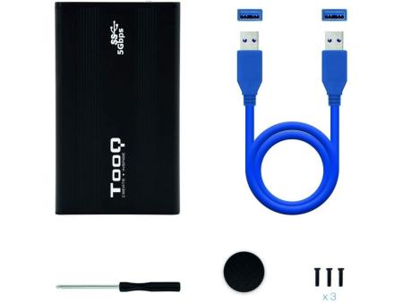 Caja Externa para Disco Duro de 2.5' TooQ TQE-2524B/ USB 3.1