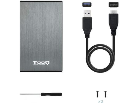 Caja Externa para Disco Duro de 2.5' TooQ TQE-2527G/ USB 3.1