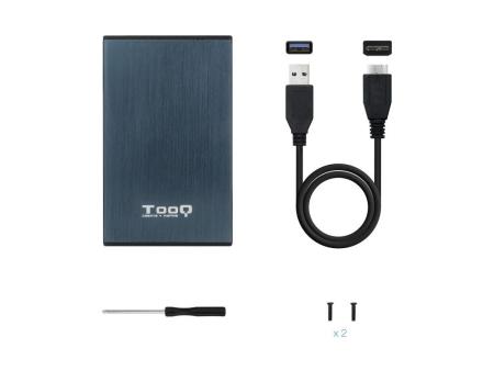 Caja Externa para Disco Duro de 2.5' TooQ TQE-2527PB/ USB 3.1