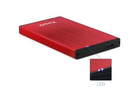 Caja Externa para Disco Duro de 2.5' TooQ TQE-2527R/ USB 3.1