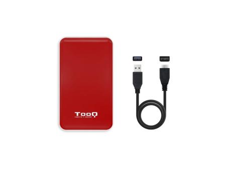 Caja Externa para Disco Duro de 2.5' TooQ TQE-2528R/ USB 3.1/ Sin tornillos