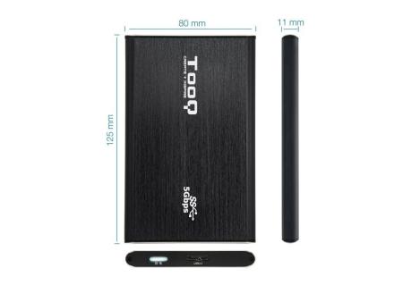 Caja Externa para Disco Duro de 2.5' TooQ TQE-2529B/ USB 3.1