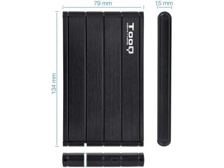 Caja Externa para Disco Duro de 2.5' TooQ TQE-2530B/ USB 3.1