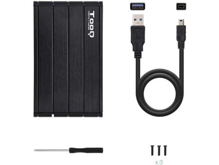 Caja Externa para Disco Duro de 2.5' TooQ TQE-2530B/ USB 3.1